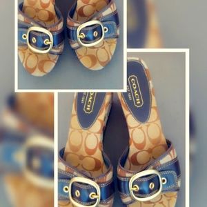 Coach wedges shoes size 9 women